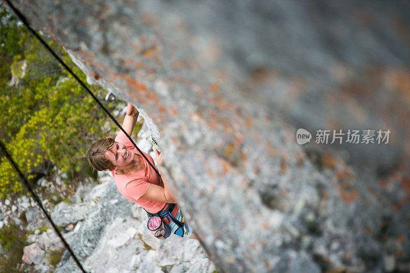 研究我的路线在岩石上