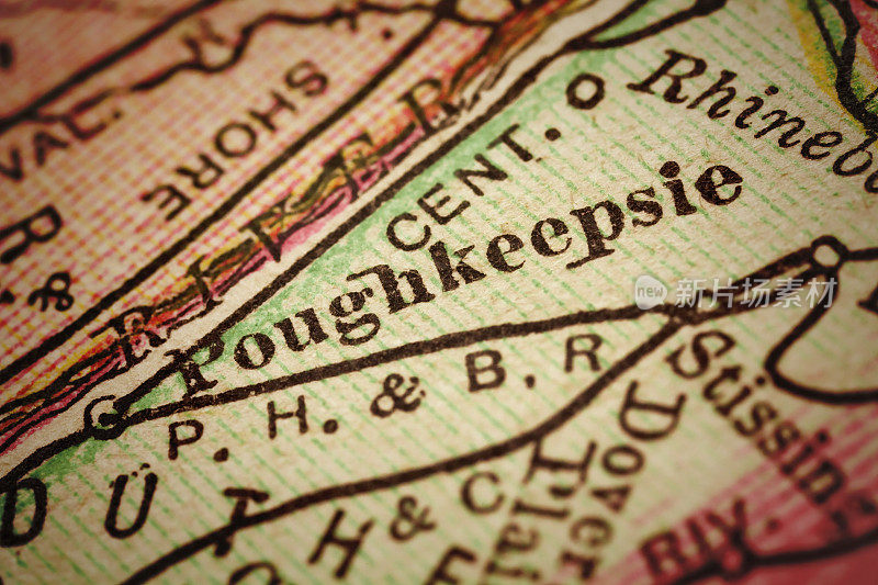 纽约波基普西的古董地图