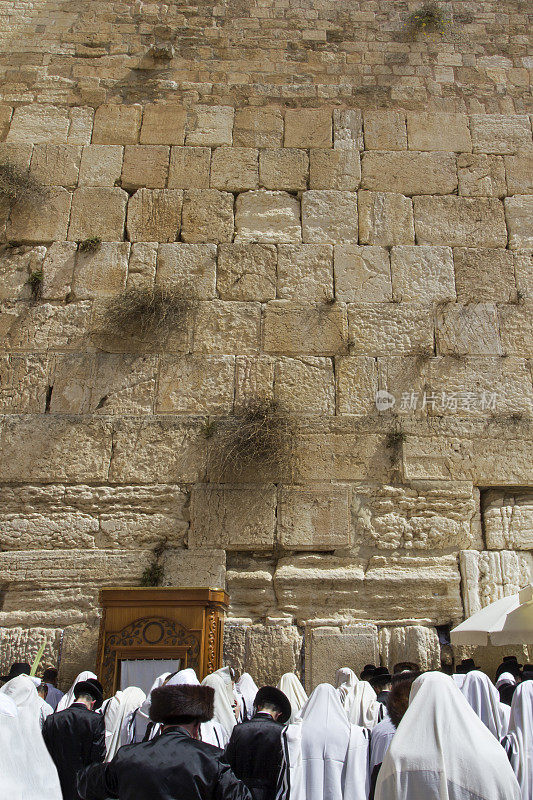 在耶路撒冷的哭墙祈祷
