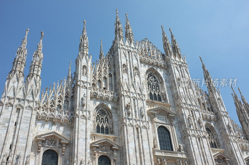 意大利米兰的米兰大教堂广场