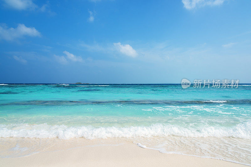 热带海洋和海滩背景