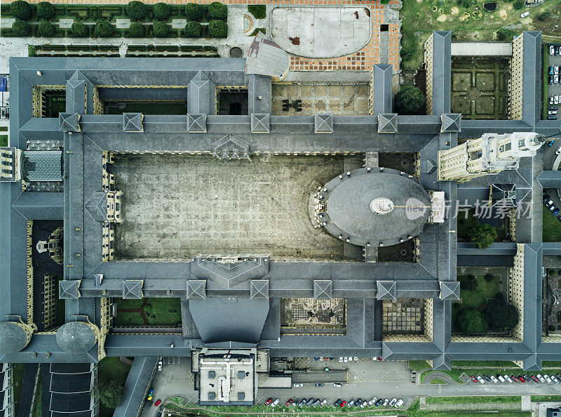 西班牙希洪拉博拉尔大学鸟瞰图。