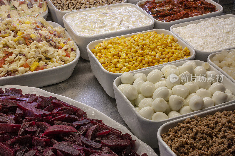 自助餐厅食物