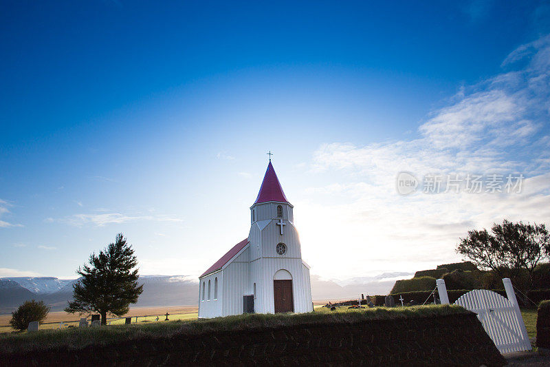 Sauðárkrókur，冰岛：Glaumbaejarkirkja