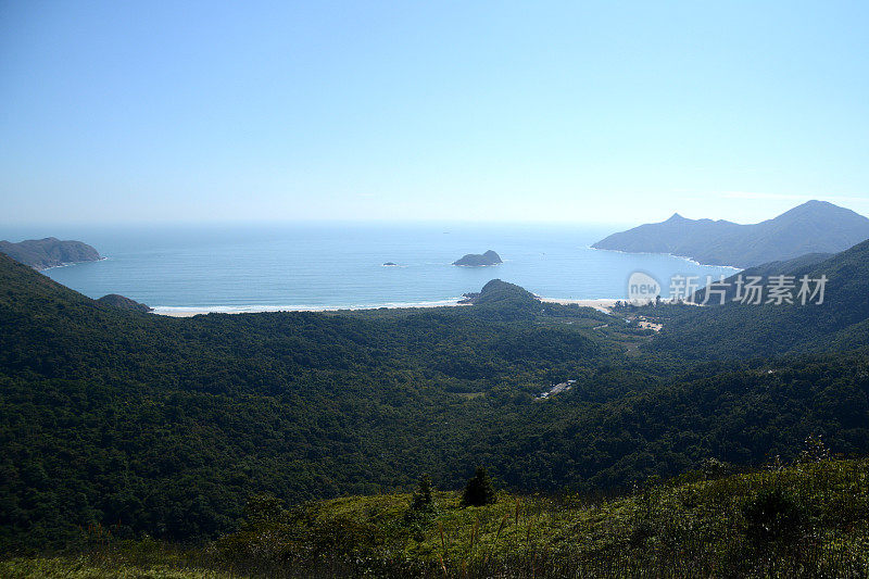 香港西贡东郊野公园大浪湾全景