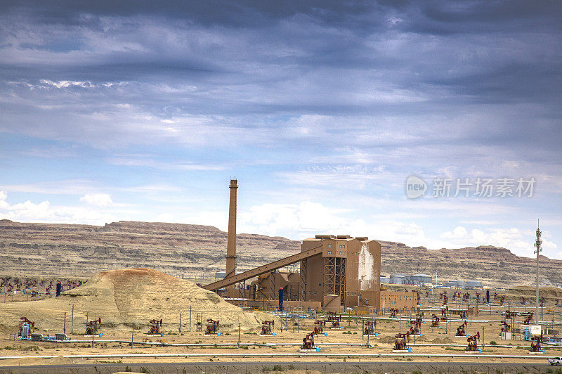 新疆美丽的克拉玛依百里油田
