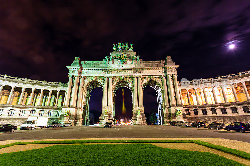 布鲁塞尔Cinquantenaire凯旋门