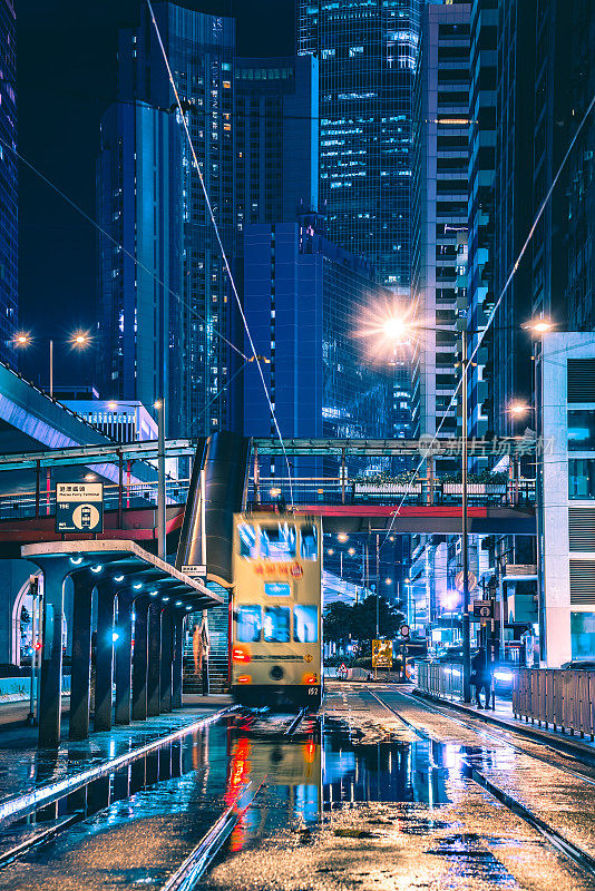 上环缆车道上的香港街景