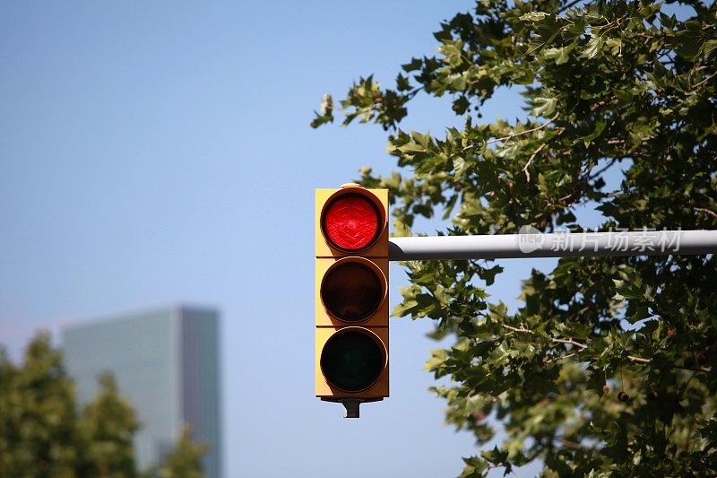 红绿灯十字路口