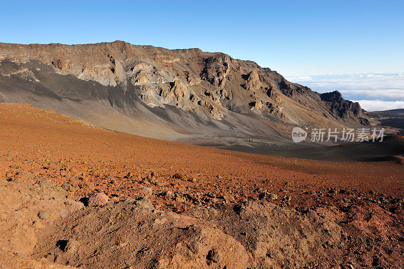 毛伊岛上美丽的哈雷阿卡拉火山口