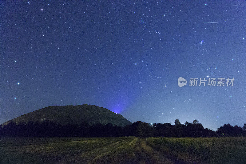 一度的英仙座流星雨