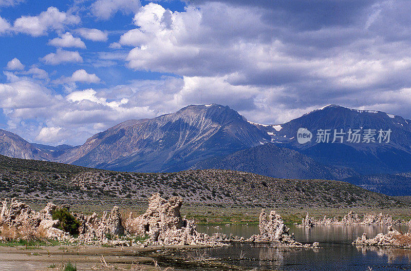 莫诺湖塔法塔内华达山脉李维宁加州