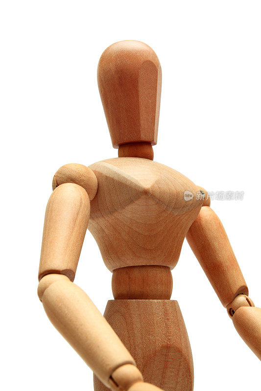 单身女性木制人体模型