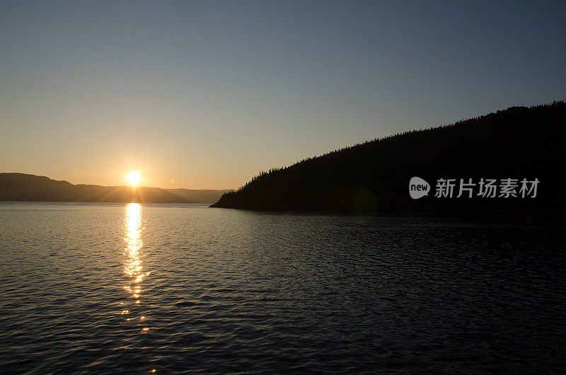 湖，河，山，禅，风景，宁静的景色，日出