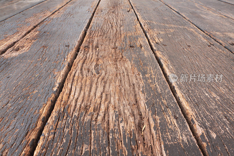 旧甲板上的木纹