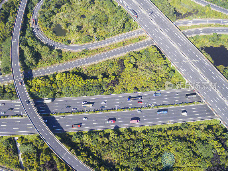 公路鸟瞰图