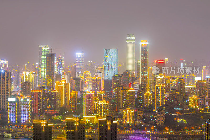 重庆的城市建筑和天际线