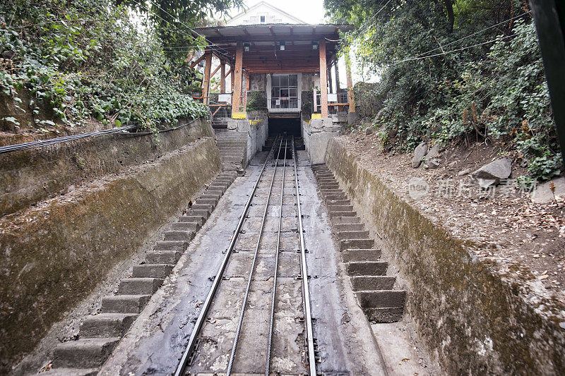 智利圣地亚哥的索道铁路