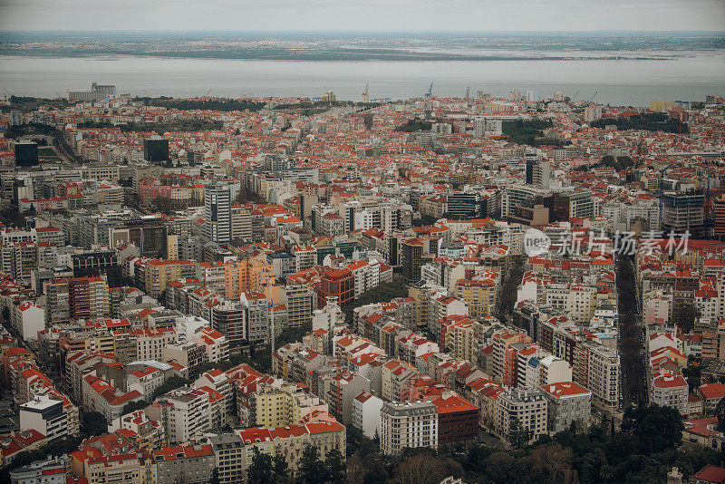 葡萄牙里斯本鸟瞰图