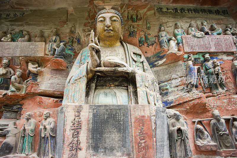 释迦牟尼佛,大足石刻,重庆,中国