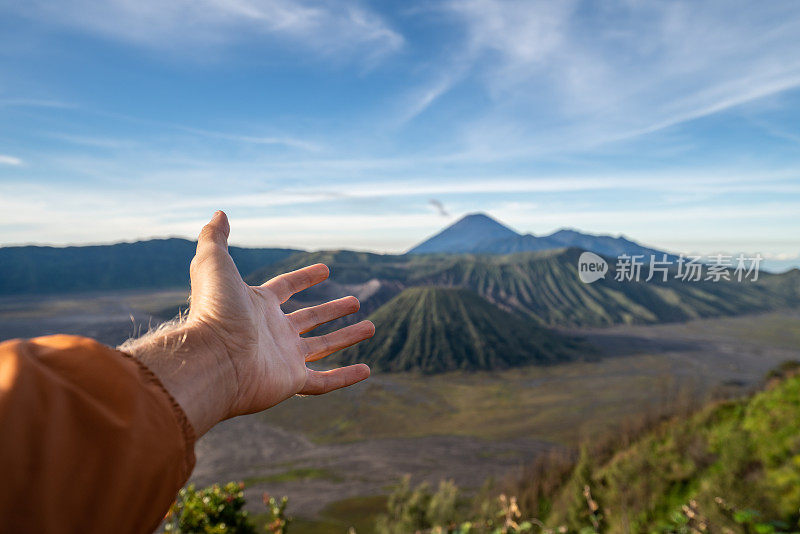 印度尼西亚Bromo国家公园的火山景观