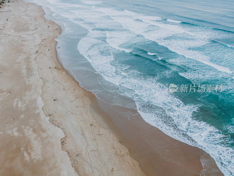 从上面的海滩