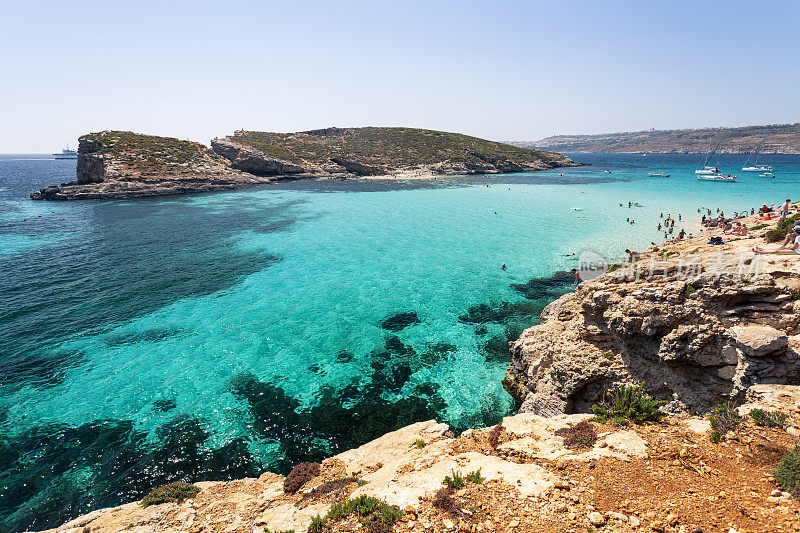 蓝色泻湖，Comino，马耳他