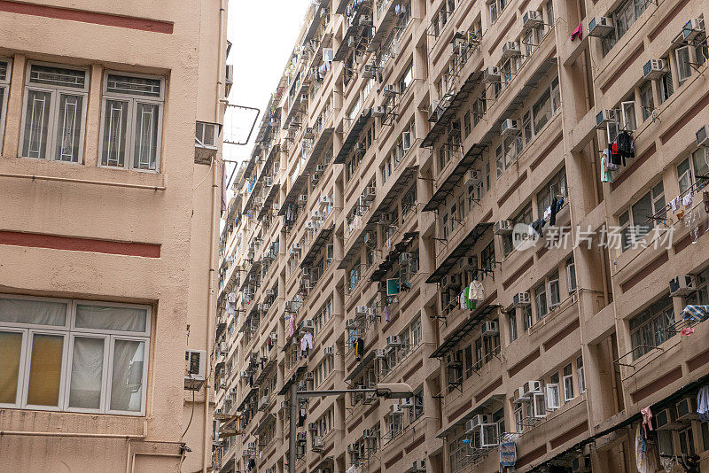 香港九龙半岛大角咀的住宅大厦