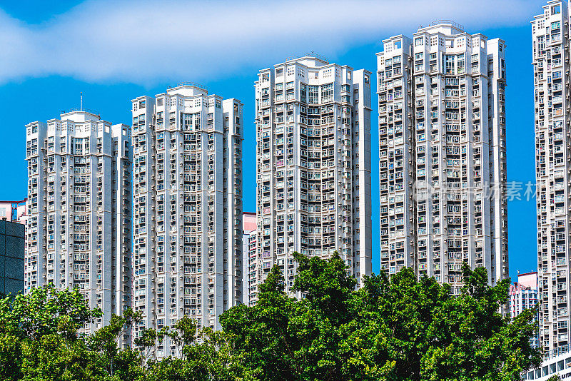 香港的高层住宅大厦