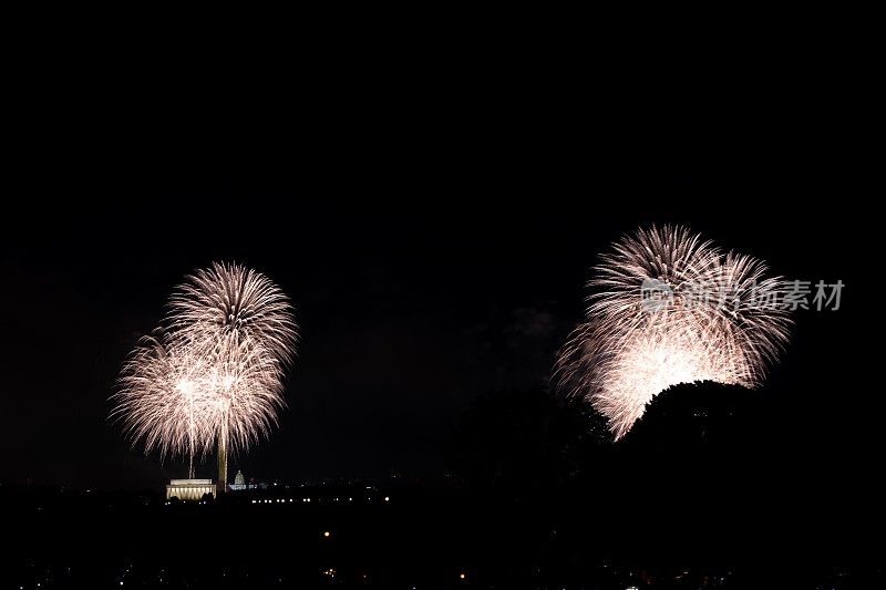 7月4日独立日庆典上的烟花