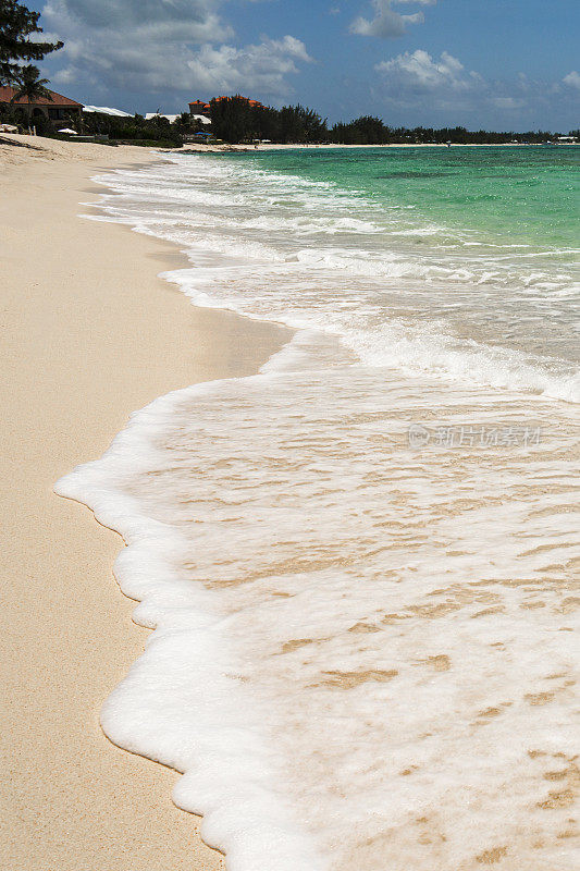 加勒比海的热带海滩