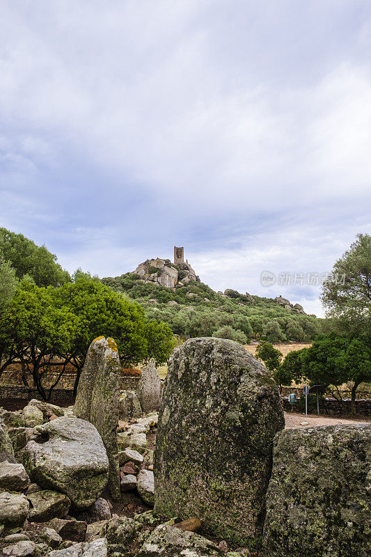奥比亚周边的佩德雷斯城堡遗址-撒丁岛