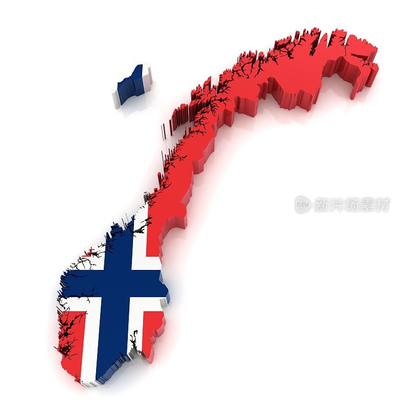 挪威地图旗