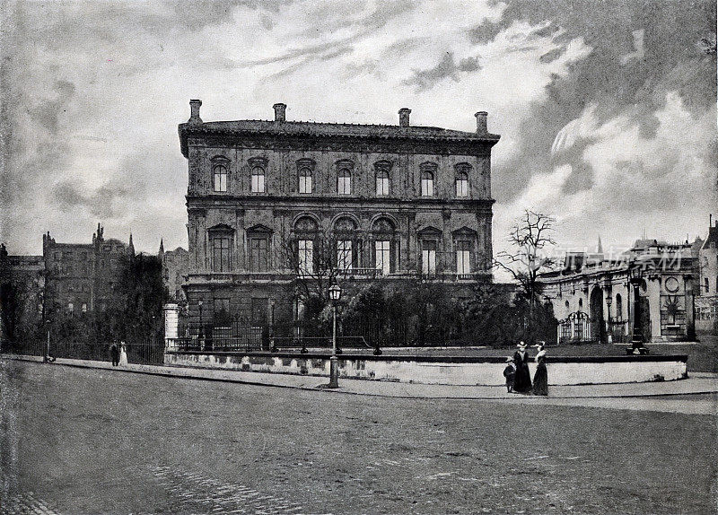 多尔切斯特屋19世纪的复古照片
