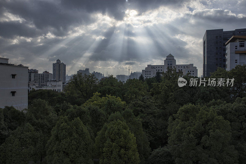 中国贵州省贵阳市的早晨