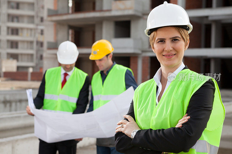 年轻女性建筑师