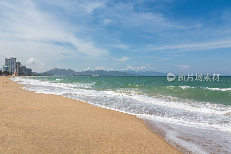 越南芽庄热带沙滩