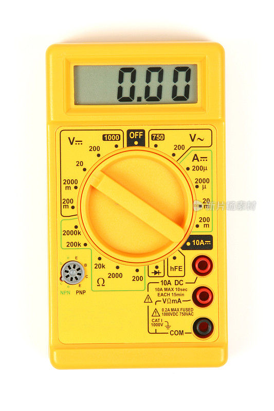 黄色数字电压表，万用表