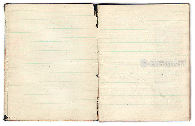 旧笔记本-空白内页(包括剪切路径)