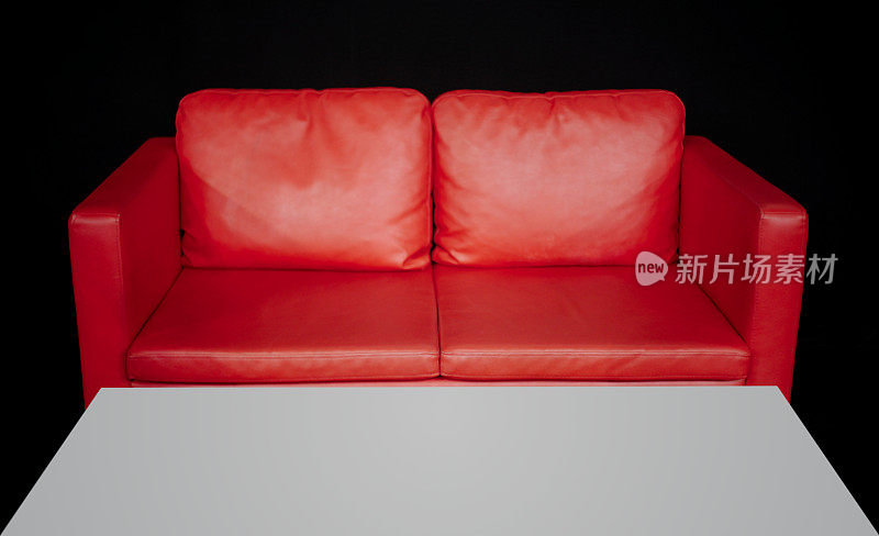 红色的沙发