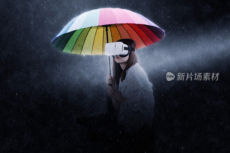 虚拟的雨