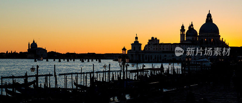 威尼斯日落全景