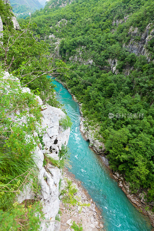 黑山的塔拉河峡谷