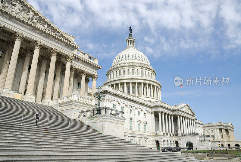 美国国会大厦的台阶