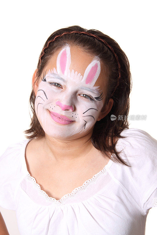 兔子的脸部涂料