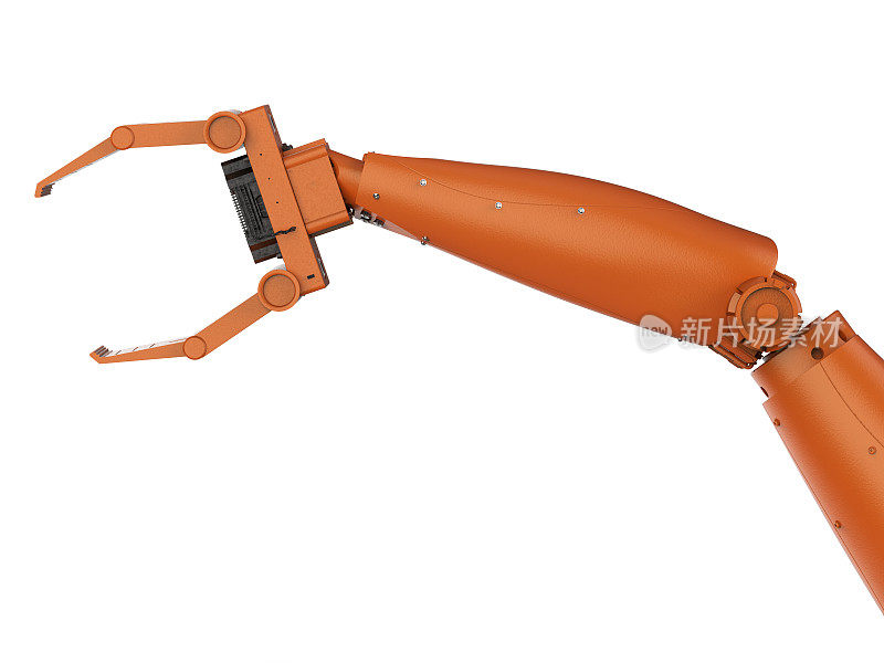 橙色机器人手臂