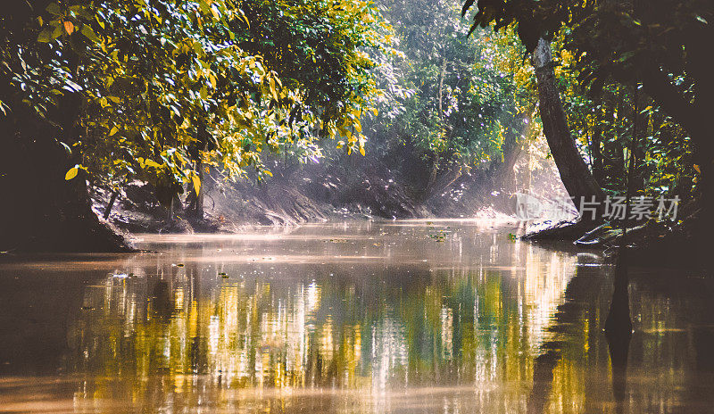 马来西亚婆罗洲的kinabaarm河