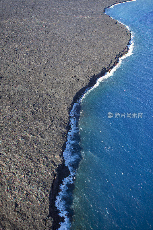 夏威夷熔岩与海洋