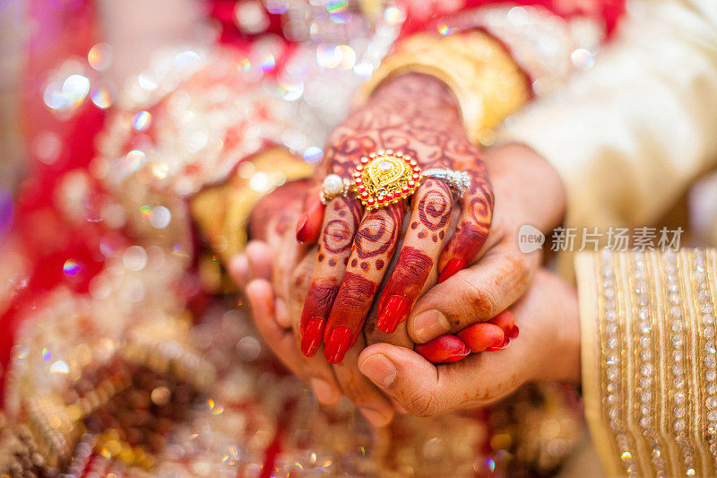 印度婚礼的手