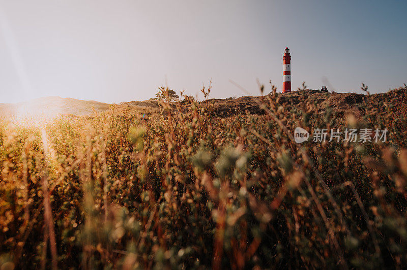 海岸景观与灯塔，岛的阿姆鲁姆